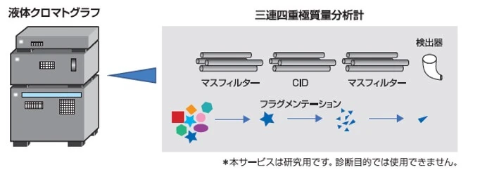 測定原理の図※本サービスは研究用です。診断目的では使用できません。